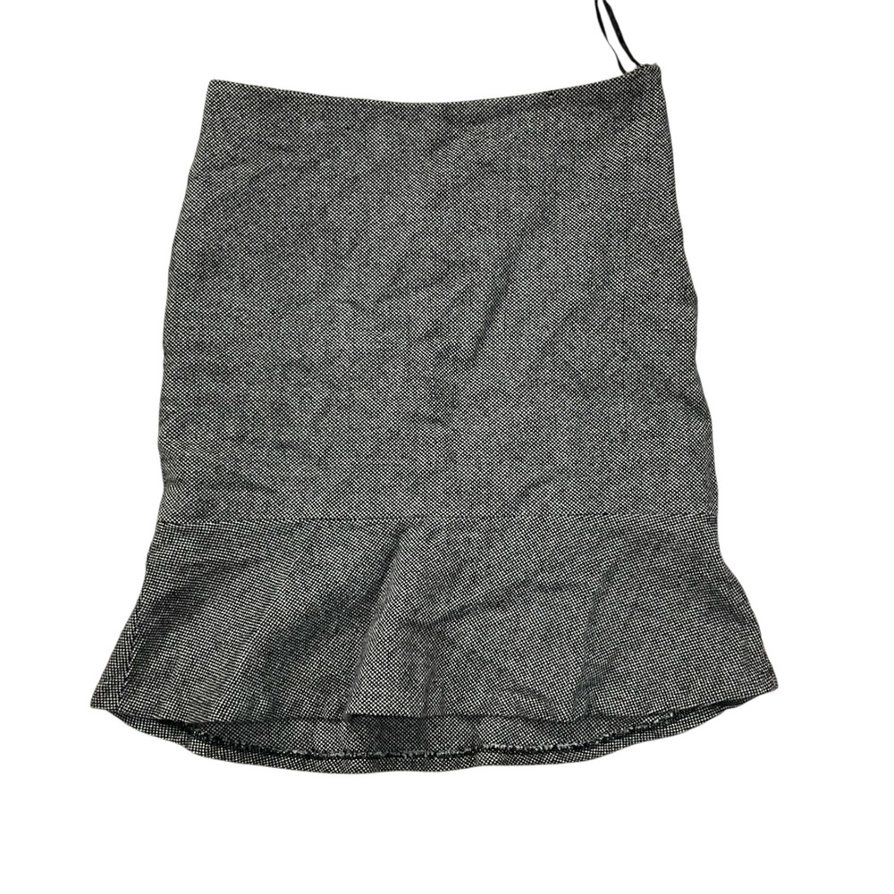 Banana Republic Wool Blend Skirt Size 10 Tweed‎ Flounce Hem Career Wear